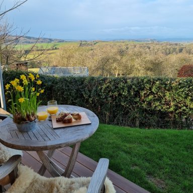 Breakfast with a view